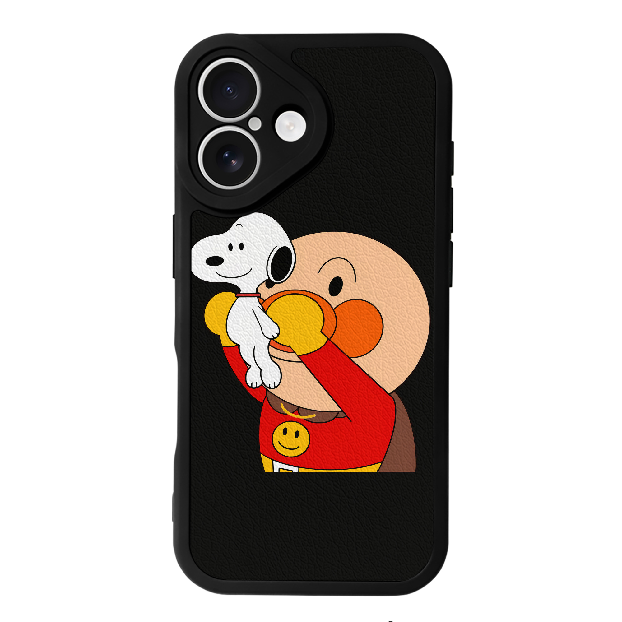 （画像用） アンパンマン Anpanman 【iPhone 16シリーズ対応】シリコンスマホケース（レザー調） 材質：シリコン